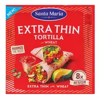 Plonos kvietinės tortilijos SANTA MARIA, (8 vnt.) 244g