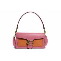 Coach Tabby 26 Spalvų Blokas Atvartas Reguliuojamas Nuimamas Peties Dirželis Odinis Krepšys Moteriškos Rankinės Violetinė Oranžinė 76105-B4SB4 Gift Box Set (Basic Set+Yellow Box)