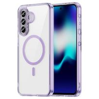 Samsung Galaxy A57 5G Skaidrus telefono dėklas, Neišsigeltonuojantis magnetinis telefono dėklas, skirtas Samsung Galaxy A57 5G balta