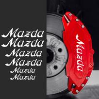 Bokos Stabdžių Suporto Lipdukas, skirtas Mazda, Baltas brake caliper sticker balta
