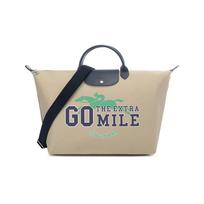 Longchamp Le Pliage kolekcijos arkliuko logotipas Audinio ir odos petinė krepšio-rankinės per petį Moteriškos rankinės Šviesiai ruda 1624HFG005 Basic Set (Bag)