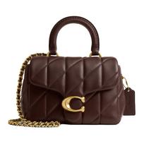 Coach Tabby 19 dygsčiuota dekoruota odinė peties rankinė per petį Maža moteriška rankinė klevo rudos spalvos CCC12-B4MPL Basic Set (Bag+Dust Bag)