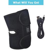 USB Electric Knee Heating Pad Thermal Therapy Heated Brace Support For Arthritis Joint Pain Relief Old Cold Knee Warmer