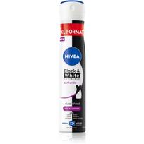 NIVEA Black & White Authentic purškiamasis antiperspirantas 72 val. 200 ml