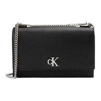 Calvin Klein raidės logotipas atvartas grandinėlė kelioninis PU peties rankinė per petį moteriškos rankinės Juoda DH2806-001 Black-UB1