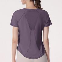 Women's Quick-Dry Running & Yoga T-Shirt - Loose Fit, Short Sleeve, Lightweight Fitness Top Medium