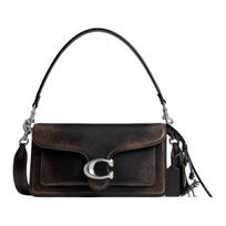 Coach Tabby 26 C formos metalo detalės Vintažinės odos rankinė per petį Vidutinio dydžio Moteriškos rankinės Šviesiai arbatinė CBH35-LHPMZ Basic Set (Bag+Dust Bag) black