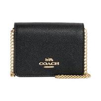 Coach Grandinėlės Piniginė Serija 10 Odinė Mini Pečių Crossbody Rankinė Moteriškos rankinės Juoda C0059-IMBLK Basic Set (Bag+Dust Bag)