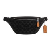 Rankinė Coach Warren 29 Klasikinis monogramos raštas Užsegimas užtrauktuku Audinys su odinėmis rankenomis Per petį Crossbody Dydis Didelė Unisex krepšiai Anglies CO918-SVBK Gift Box Set (Basic Set+Yellow Box)