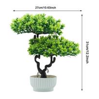 Dirbtinis bonsai medis Japoninis pušies bonsai patalpoms netikri augalai bonsai medis stalui svetainei biurui vonios kambariui knygų lentynai