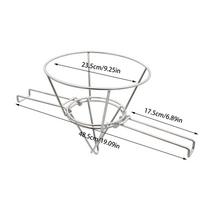 Home Deep Fryer Oil Cone Filter Holder Maple Syrup Cone Filter Stand With Folding Arms Stainless Steel Reusable Strainer Rack