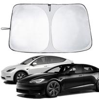 Car Sun Shade Protector Parasol Auto Front Window Sunshade Covers Car Sun Umbrella Cloth for Tesla Model 3/Y 2018-2025