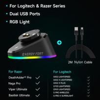 Pelės įkrovimo stotelė Logitech G Pro X Superlight 2 DEX G502X Plus G903 G703 PRO2 Lightspeed belaidėms žaidimų pelėms