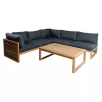 Baldų komplektas SERENITY - Kampinė sofa 2+2+1 ir stalas