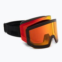 Slidinėjimo akiniai Uvex Lace Attract FM black matt/mirror red