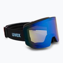 Slidinėjimo akiniai Uvex Lace Attract FM black matt/mirror blue