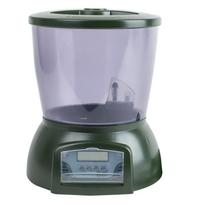 Automatinis žuvų tiektuvas Patvarus talpyklos tiektuvas LCD ekranas Tiektuvas Laikmatis Dozatorius žuvų tvenkiniui žuvų bakui akvariumui (Be 27.5X25cm žalia
