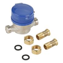 15mm 1/2 Inch Cold Water Meter with Fittings for Garden & Home Usage 15mm cold Water meter Home Water Meter Cold Water Meter