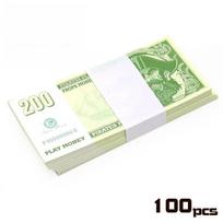 100 VNT. Piratų valiutos banknotų rekvizitai Festivalio popieriniai pinigai Vaikų žaislai Naujos vertės rekvizitas Žaidimo banknotas Namų Helovino dekoras 100pcs