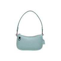 Coach Swinger 20 Solid Color Zipper Leather Crescent Bag Women Handbags Mint-Green C2643-V5AQU Basic Set (Bag+Dust Bag)