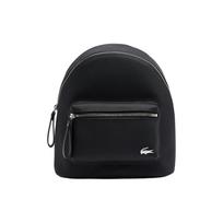 Lacoste Madingas Tekstūruotas Laisvalaikio Klasikinis Dengto Poliesterio Kuprinė Moteriška kuprinė Juoda NF4372DB000 Black