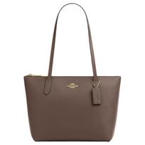 Coach Fiona 24 užtrauktuku užsegamas moteriškas krepšys pirkiniams, tamsiai mėlynos spalvos, CW395-IMV2R. Basic Set (Bag+Dust Bag)