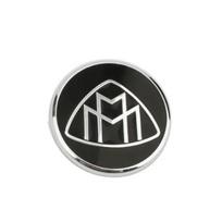 Apvalus emblemos ženklelis Maybach S320L S400 S500 S600 S680 Automobilio stiliaus Vairo centro lipdukas Variklio dangčio lipdukas Logotipas su smeigtukais