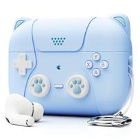 2025 For AirPods Pro 3 Case Anime Cat wireless charging Silicone Accessories Cover Cute Kawaii Protector For AirPods Pro 3 Case For Airpods Pro 3 šviesiai violetinė spalva