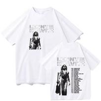 Lenny Kravitz Live2026 Grafinis Marškinėlis Vyrams Aukštos Kokybės Medvilninis Marškinėlis Madingas vyriškas Trumpomis Rankovėmis Viršus Punk Muzikos Stilius Gatvės Apranga 2XL