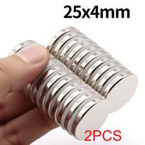 25x4mm Super stiprus neodimio magnetas N35 NdfeB Nuolatinis magnetinis imanes Apvalūs galingi magnetai Šaldytuvo magnetas