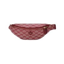 MCM Himmel Lauretos Žakardo Klasikinis Raštas Lauro Lapo Nappa Odinė Juosmens Rankinė Unisex Juosmens Rankinė Raudona MMZESAC02X0001 Basic Set (Bag+Dust Bag)