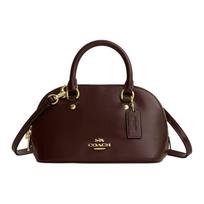 Rankinė Coach Lara, užsegama užtrauktuku, pagaminta iš napa odos, mini dydžio, moteriška, spalva Maple-Sugar, modelis CEA01-IMMPL Basic Set (Bag+Dust Bag)