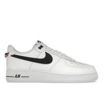 Nike Air Force 1 07 LV8 Balti Juodi Ryškiai Raudoni Unisex Sportbačiai HV9509-100 41