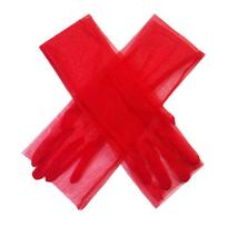 Women Ultra Tulle Gloves Mesh Sheers Full Finger Elbow Long Gloves Vintage Sunscreen Gloves Wedding Bride Dress Mittens 70cm balta