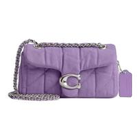 Coach Tabby 20 Logotipo Klasikinis Dygsniuotas Džinsinis Rankinis Krepšys Mažas Moteriškas Krepšys Violetinis CBG33-LHIRI Basic Set (Bag+Dust Bag)