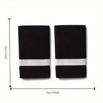 1  Pair Pilot Aviation Uniform Shoulder Badge Shirts Craft Garment DIY Accessory Shoulder Badges