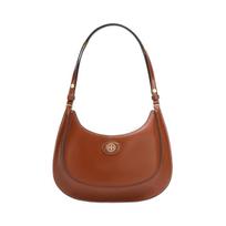 Tory Burch Robinson Magnetinis Užsegimas Odinė Rankinė po pažastimi Pusmėnulio Formos Tote Pečių Krepšys Moteriški krepšiai Ruda 154729-223 Basic Set (Bag+Dust Bag)