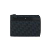 Montblanc M_Gram 4810 serijos drobės ir odos portfelio dėklas Vyriški krepšiai Mėlynas Juodas 127429 Basic Set (Bag+Dust Bag)