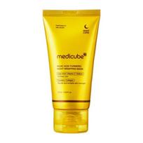 Medicube Kojic Rūgšties Ciberžolės Naktinė Kaukė-Apvyniojimas 75ml - Skaistinanti Odos Priežiūra Per Naktį, Korėjietiška 75ml+Brush