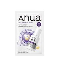 Anua Retinol Niacin Night Care Mask Set (24ml x 10ea) | Value Pack for Intensive Anti-Aging | Brightening & Pore Tightening Sheet Masks
