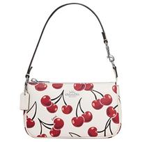 Coach 19 Sidabrinė Metalinė Apdaila PVC Parduotuvės Rankinė Per Petį Mažos Moteriškos Rankinės Baltos CZ012-SVCAH Basic Set (Bag+Dust Bag)