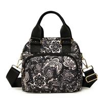 Women's Shoulder Bag Large Capacity Multi-Compartment Crossbody Bag Water-Repellent Nylon Bag