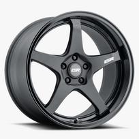 ESR Wheels APX5 18x9.5 Blank ET-10-35 Matte Black w/ Gloss Black Lip 895111CC APX5MBLK-BL