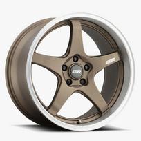 ESR Wheels APX5 18x8.5 Blank ET-10-35 Matte Bronze w/ Machined Lip 885111CC APX5MBRNZ-ML