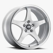 ESR Wheels APX5 18x8.5 Blank ET-10-35 Hyper Silver w/ Machined Lip 885111CC APX5HS-ML
