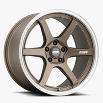 ESR Wheels APX6 19x9.5 Blank ET-10-35 Matte Bronze w/ Machined Lip 995111CC APX6MBRNZ-ML