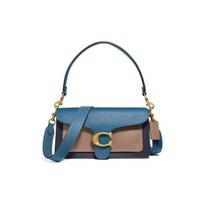 Coach Tabby 26 Leather Shoulder Bag Crossbody Handbag Medium Women handbags Light-Blue Orange 76105-B4QUI Basic Set (Bag+Dust Bag)