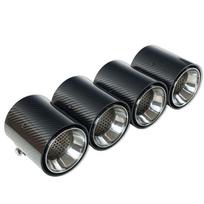 BMW M2, M3, M4 G87/G80/G81/G82/G83 CARBON EXHAUST TIPS - CHROME STRAIGHT CUT (SET OF 4)