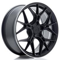 JR Wheels JR51 18x8 ET20-45 5H BLANK Satin Black w/ Machined Lip