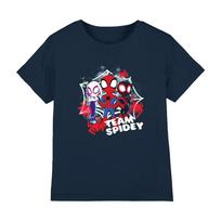 Spidey ir Jo Nuostabūs Draugai Komanda Spidey Berniukų Marškinėliai 7-13 Metų, Tamsiai Mėlyna 2XL